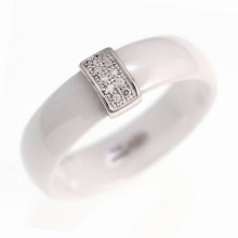 925 Sterling Silver Ceramic Ring Jewelry (R20003)